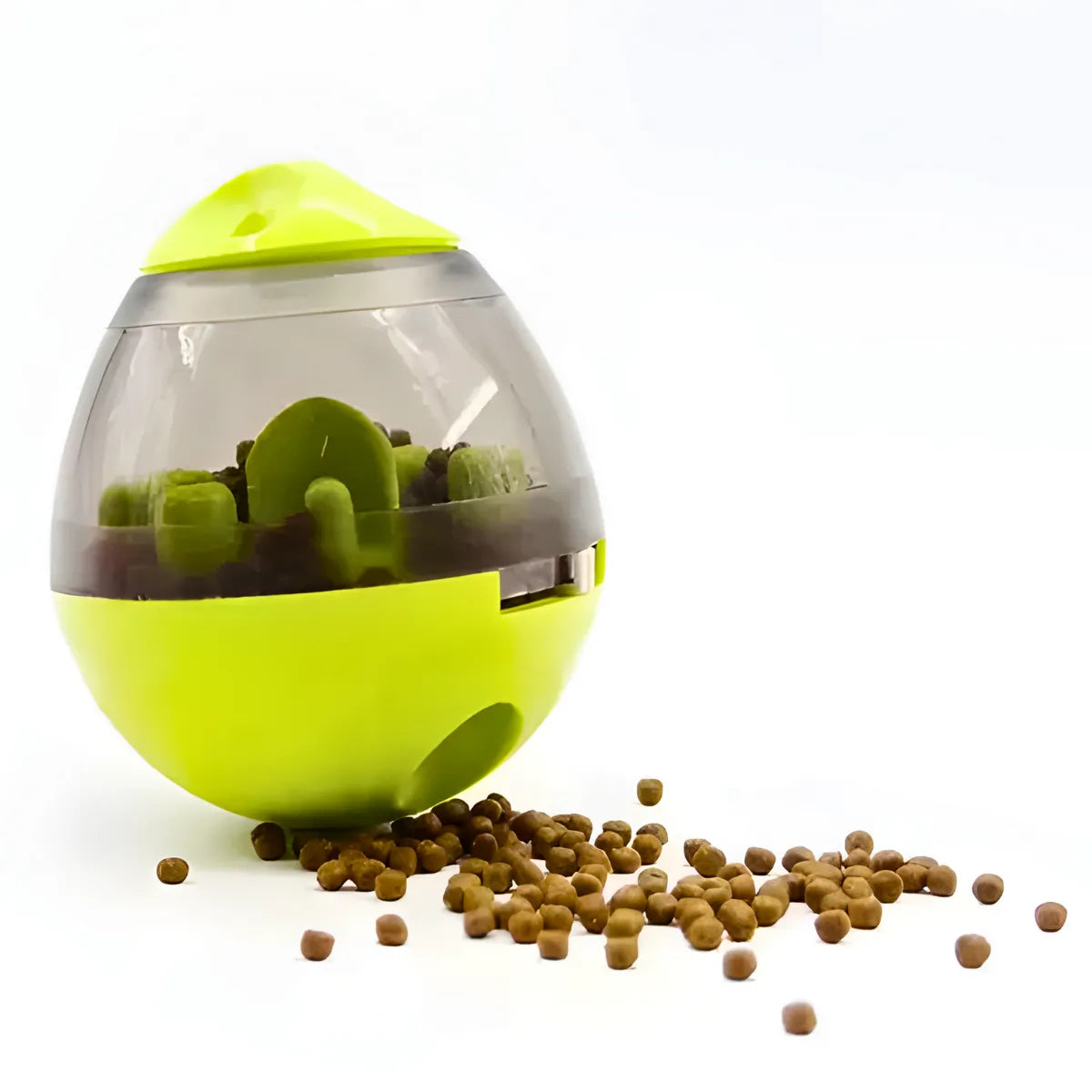 Brinquedo Interativo Para Cães com Dispenser para Petisco e Ração Verde